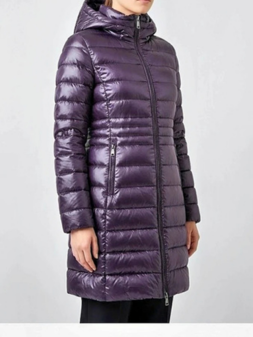 😍Andrew Marc Women's High-Gloss Down Jacket Purple Size M/M